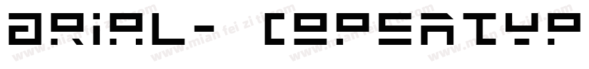 Arial-粗体(OpenType-TrueType) (Versio字体转换